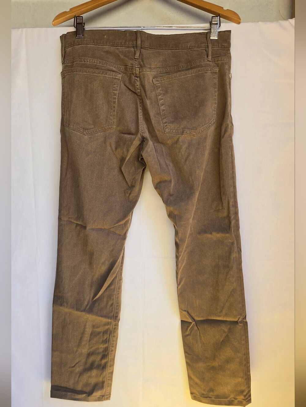 Frame Mens Denim Slim Straight Chinos in Brown and Black-size 32 Set Of 2 - Picture 11 of 11